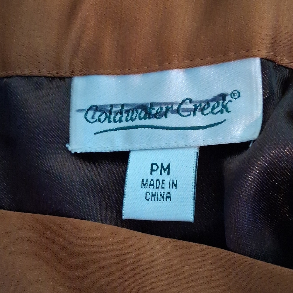Coldwater Creek Rich Brown Skirt 6791 - Picture 4 of 6